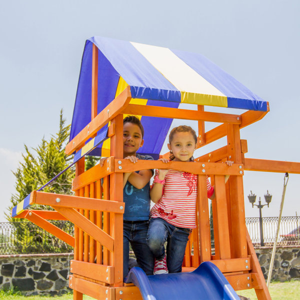 Sportspower Willow Creek Wooden Swing Set with Lifetime Warranty on 8